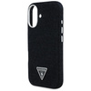 Original Case IPHONE 16 Guess Denim Triangle Logo MagSafe black