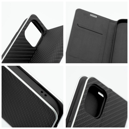 Kabura LUNA Book Carbon do IPHONE 13 PRO MAX czarny