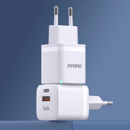 Wandladegerät GaN 33W PPS USB C/USB Dudao A13Pro - weiß