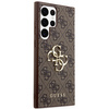 Oryginalne Etui GUESS Hardcase GUHCS24L4GMGBR do Samsung S24 Ultra (Leather 4G Metal Logo / brązowy)