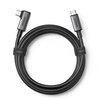 Ugreen abgewinkeltes Kabel USB Type C - USB Type C zum Laden 60W / Datenübertragung mit VR-Brillen-Unterstützung (z.B. Oculus Quest 2) 5m schwarz (US551)