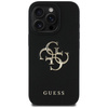 Schutzhülle IPHONE 16 PRO Guess Grained Big 4G Logo Small Classic Logo schwarz