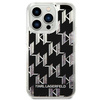 Original Handyhülle IPHONE 14 PRO MAX Karl Lagerfeld Hardcase Liquid Glitter Monogram (KLHCP14XLMNMK) schwarz