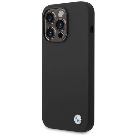 Etui BMW Silicone Metal Logo na iPhone 15 Pro - czarne