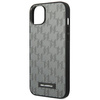 Original Handyhülle IPHONE 14 PLUS Karl Lagerfeld Hardcase Saffiano Mono Metal Logo (KLHCP14MSAKLHPG) grau