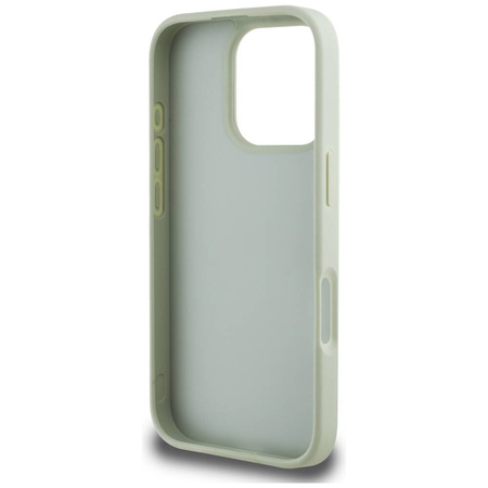 Case IPHONE 16 PRO MAX Guess Grained Big 4G Logo Small Classic Logo green