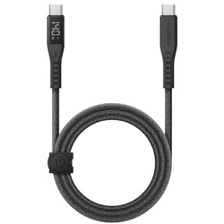 ENERGEA kabel Flow USB-C - USB-CDigital Display 1.5m czarny/black 240W 5A PD Fast Charge