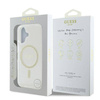 Original Handyhülle IPHONE 16 Guess Hardcase IML Glitter Circle MagSafe (GUHMP16SHFGERET) transparent
