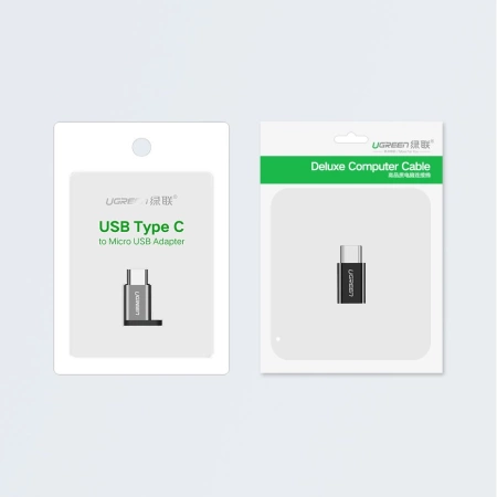 Ugreen adapter przejściówka z micro USB na USB Typ C czarny (30391)