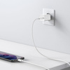 Baseus Super Si szybka ładowarka sieciowa Quick Charge 3.0 Power Delivery 25W 3A + Kabel USB Typ C - USB Typ C 3A 1m biały (TZCCSUP-L02)