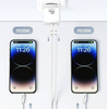 USAMS Ład. siec. 2xUSB-C T54 40W (only head) PD Fast Charging biały/white CC172TC02 (US-CC172)
