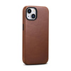 iCarer Oil Wax Premium Leather Case iPhone 14 Plus Magnetic Leather Case with MagSafe brown (WMI14220703-RB)