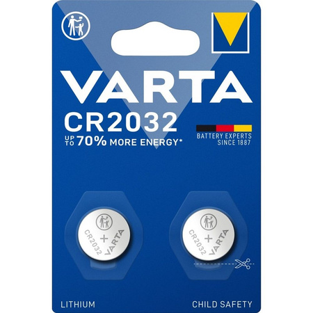 VARTA bateria litowa CR2032 (BIOS) 3V 2 szt