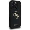 Schutzhülle IPHONE 16 PRO Guess Grained Big 4G Logo Small Classic Logo schwarz