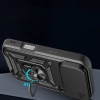 Etui Hybrid Armor Camshield na iPhone 17 Pro pancerne z podstawką i osłoną aparatu - czarne