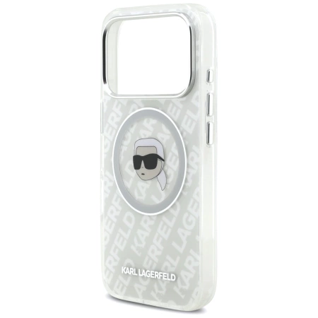 Karl Lagerfeld IML Karl Head Logo MagSafe Case für iPhone 17 Pro - Grau