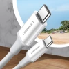 Kabel Ugreen US264 60518 USB-C / USB-C PD QC AFC 1m - biały