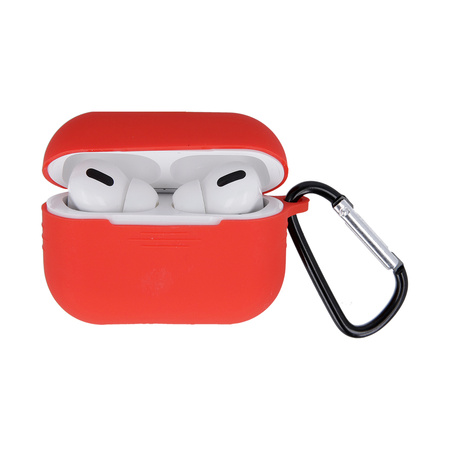 Etui do Airpods 4 z haczykiem czerwone