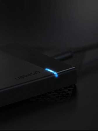 Ugreen kieszeń na dysk HDD SSD obudowa dysku SATA 2,5'' USB 3.0 czarny (30847)