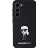 Oryginalne Etui KARL LAGERFELD hardcase Silicone Ikonik Metal Pin KLHCS24MSMHKNPK do Samsung Galaxy S24 Plus czarny