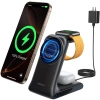 Joyroom JR-W15 Wireless Charger 3-in-1 Ladestation mit MagSafe - Schwarz