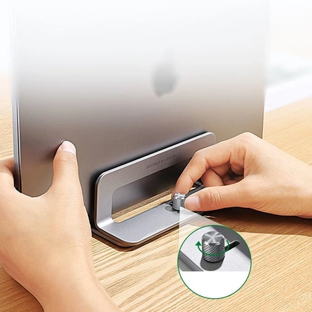 Ugreen Aluminum Vertical Stand Holder Stand for MacBook Laptop Tablet Silver (20471 LP258)