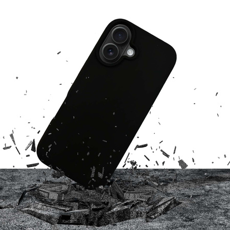 3MK Silicone Case iPhone 16 6.1" czarny/ black
