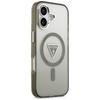 Guess Nakładka Magsafe IML Gradient Case With Print Triangle Logo & Silver Metal Camera Buttons Do iPhone 17 Khaki
