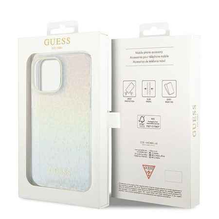 Guess nakładka do iPhone 13 Pro 6,1" GUHCP13LHDECMI HC IML FACETED MIRROR DISCO IRIDESCENT