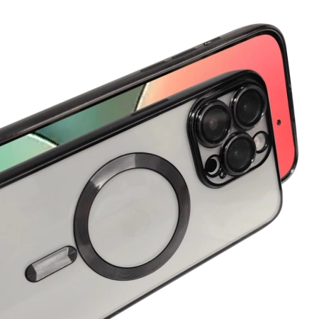 Handyhülle Metal MagS iPhone 16 Plus Schwarz