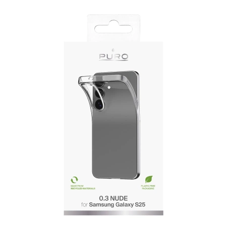 Etui silikonowe Puro 03 Nude do Samsung Galaxy S25 - przezroczyste