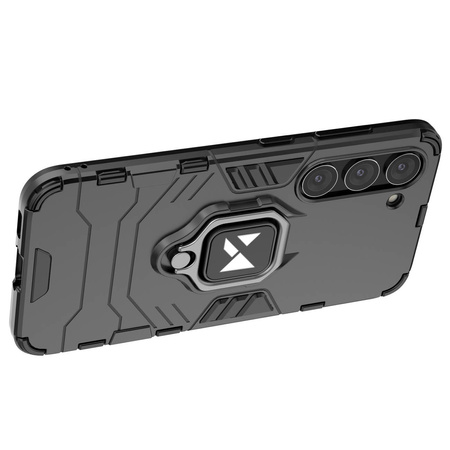 Wozinsky Ring Armor etui Samsung Galaxy S23+ pancerny pokrowiec uchwyt magnetyczny ring czarne