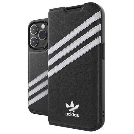 Adidas OR Booklet Case PU iPhone 14 Pro czarno biały/black white 50196