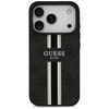GUESS futerał do IPHONE 17 Pro kompatybilny z MagSafe GUHMP17LP4RPSK (4G Printed Stripes) czarny