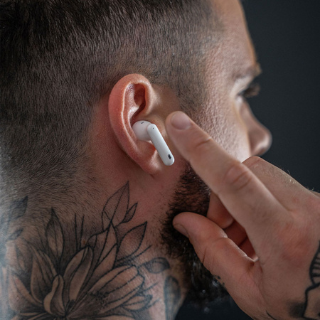 3MK Hardy LifePods Pro słuchawki bezprzewodowe Bluetooth 5.3 ANC białe/white