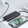 Powerbank Choetech B654 10000mAh 22.5W USB-A / USB-C / micro USB z wbudowanym kablem USB-C / Lightning - czarny