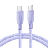 Joyroom Multi-Color Series SA34-CC3 USB-C/USB-C-Kabel 60 W schnelle Übertragung 1 m – Lila