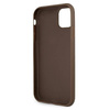 Guess GUHCN614GDBR iPhone 11 6,1" brązowy/brown hardcase 4G Stripe