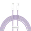 Baseus Dynamic kabel USB Typ C - Lightning Power Delivery 20W 2m  fioletowy (CALD000105)