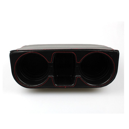 Uchwyt na kubki między fotele czarny