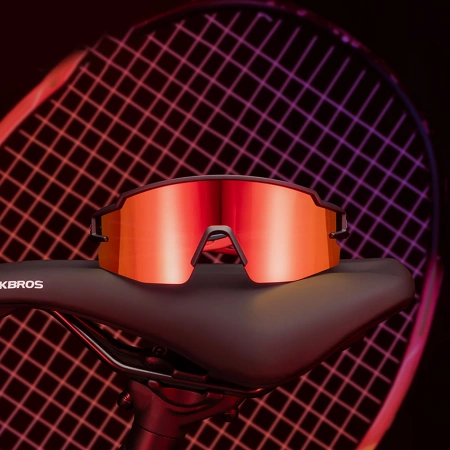 Okulary rowerowe Rockbros dla dzieci, polaryzacyjne, z ochroną UV dziecięce - różowe