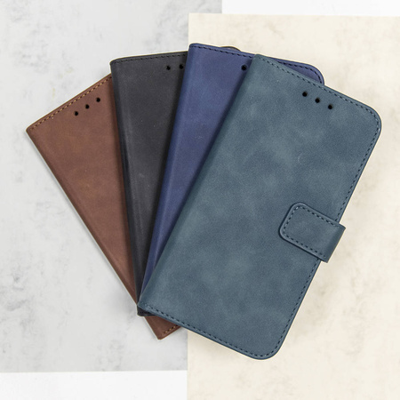 Etui Smart Velvet do Samsung A21s granatowy