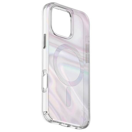 Case IPHONE 16 UNIQ Coehl Savon Magnetic Charging Bubble Prism transparent
