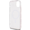 Oryginalne Etui GUESS Hardcase GUHMP15MHGCUSTGP do iPhone 15 Plus (Kompatybilny z Magsafe / IML GCUBE / różowy)