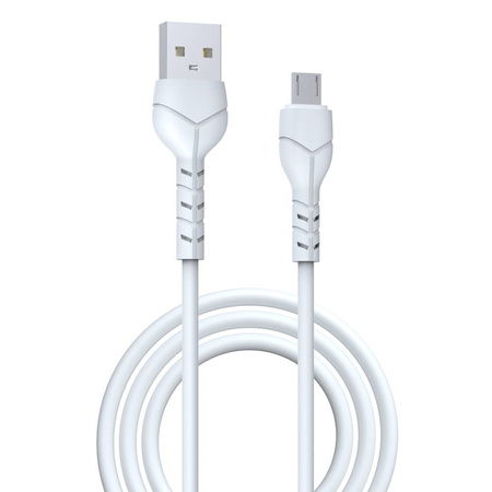 Devia kabel Kintone USB - MicroUSB 1,0 m 2,1A biały