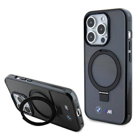 BMW Ring Stand M Collection MagSafe - Etui iPhone 15 Pro (czarny)
