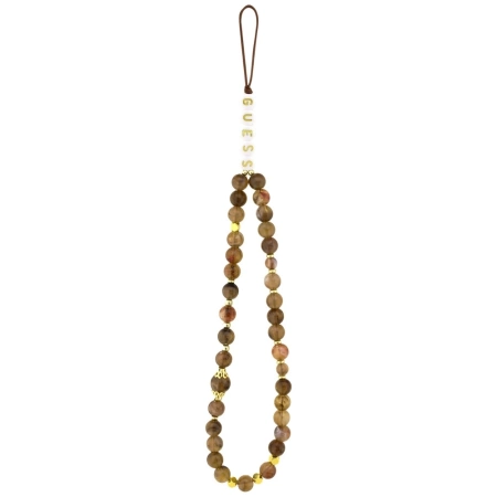 Etui Guess 4G Strap Triangle Logo MagSafe na iPhone 17 Pro - brązowe