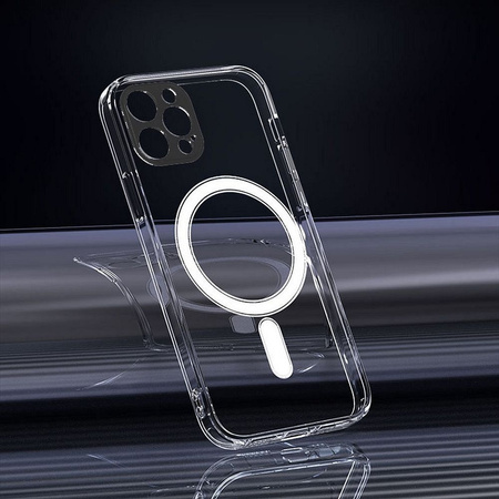 Futerał Clear Mag Cover z ochroną aparatu kompatybilny z MagSafe do IPHONE 15 PRO MAX