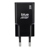 Ładowarka sieciowa do telefonu Blue Star Slim GaN 2x Typ C QC4.0 PD 3A 30W TFK-SC-30WCC czarna