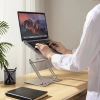Wozinsky WRS-CPY75DSS Laptop- und Tablet-Ständer aus Aluminium + kostenloser Smartphone-Ständer – Silber